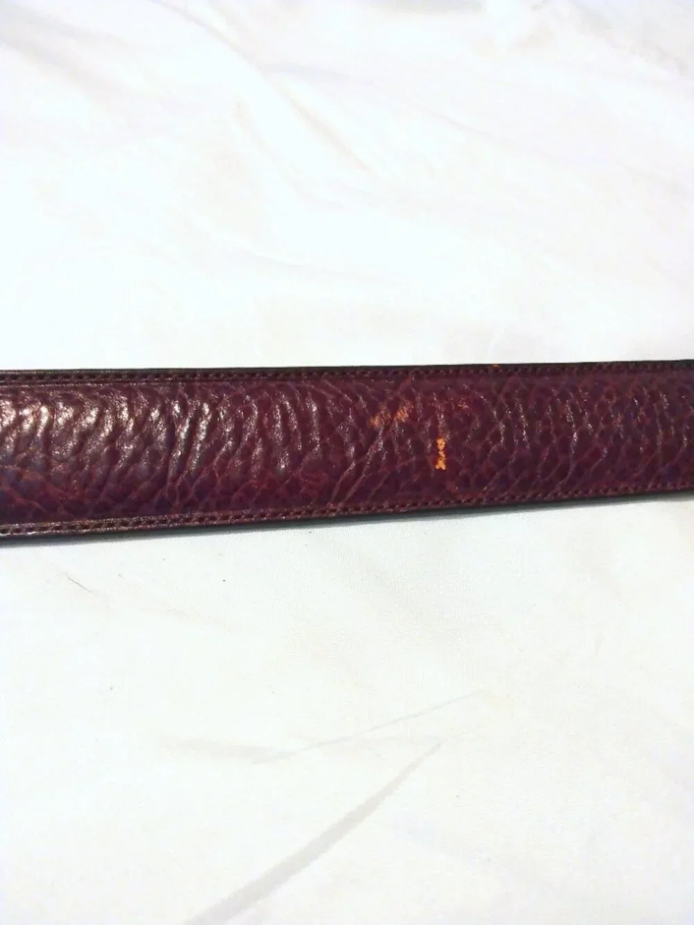 Perry Ellis Portfolio Italian Full Grain Cowhide Leather Belt Size 36 Brown